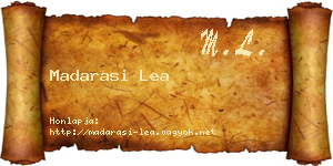 Madarasi Lea névjegykártya